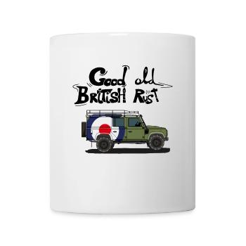 British English Retro Offroader - Rusty - Mug - white - Front