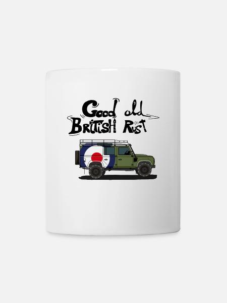 British English Retro Offroader - Rusty - Mug - white