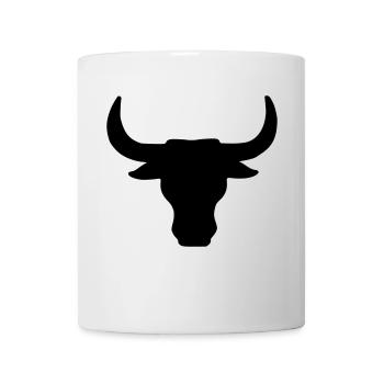 stier - stierkopf - Tasse - Weiß - Vorne