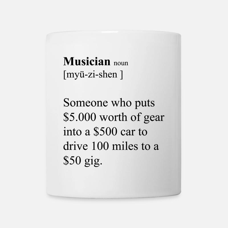 Musiker lustige Definition - Tasse - Weiß