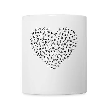 A heart for sports - Mug - white - Front