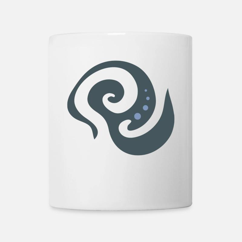 Spirale grise - Mug blanc - blanc