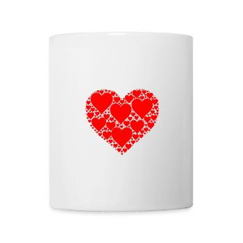 Menschenrechte statt rechte Menschen Statement - Tasse - Weiß - Vorne