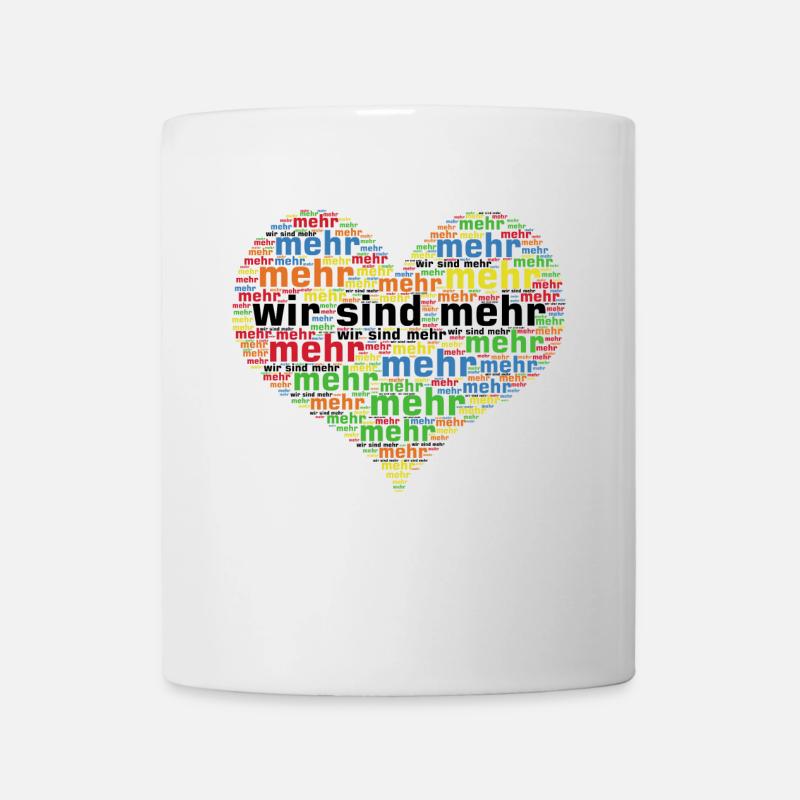 wirsindmehr bunt - Tasse - Weiß