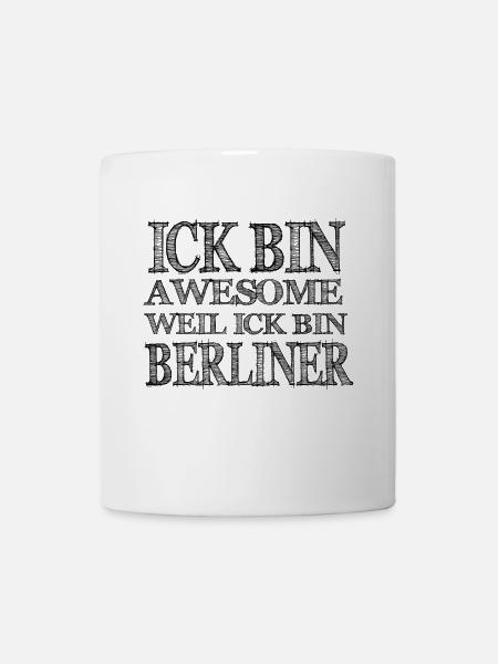 Berlin dit le cadeau de la capitale berlinoise - Mug blanc - blanc