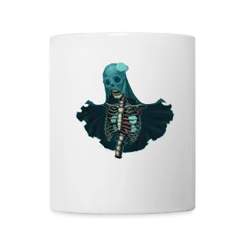 Squelette cools cadeau d’Halloween effrayant - Mug blanc - blanc - Devant