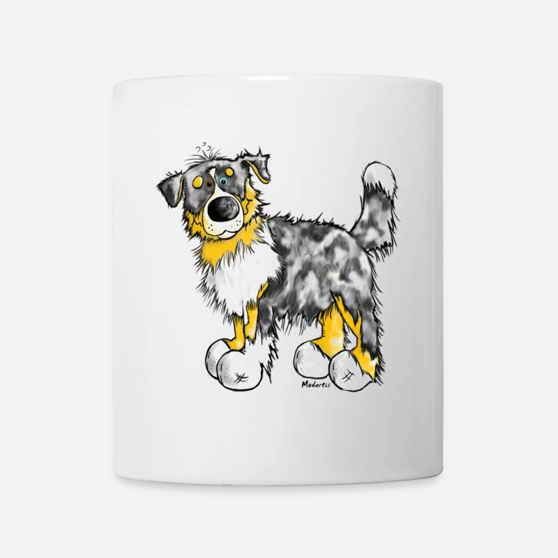 Aussie - Australian Shepherd - Hund - Dog - Tasse - Weiß