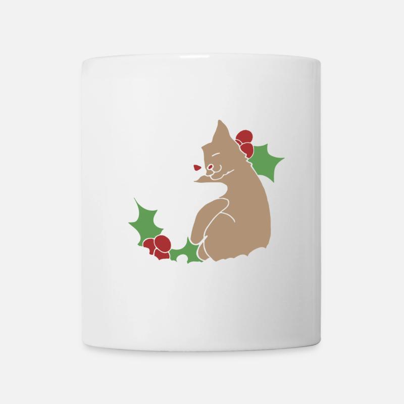Meowy Weihnachtshemd - Tasse - Weiß