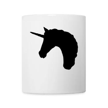 Einhorn Profil - Tasse - Weiß - Vorne