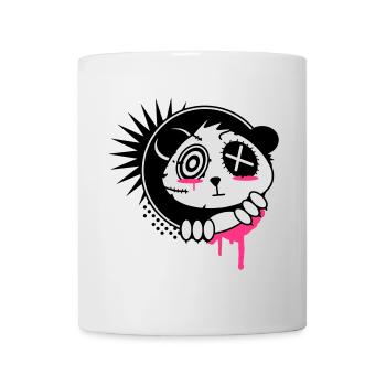 A sticker with panda bear head - Mug - white - Front