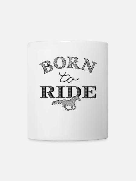 Born to Ride - schwarz - Tasse - Weiß