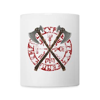 Viking Axes (red) - Mug - white - Front
