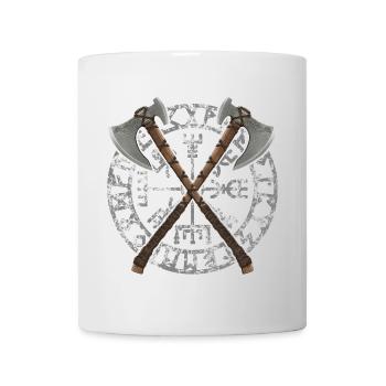 Viking Axes (gray) - Mug - white - Front