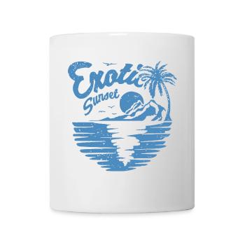 Exotic Sunset Palm Design - Mug - white - Front