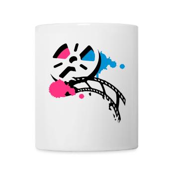 Alte Filmrolle mit Film im Graffiti Stil - Tasse - Weiß - Vorne
