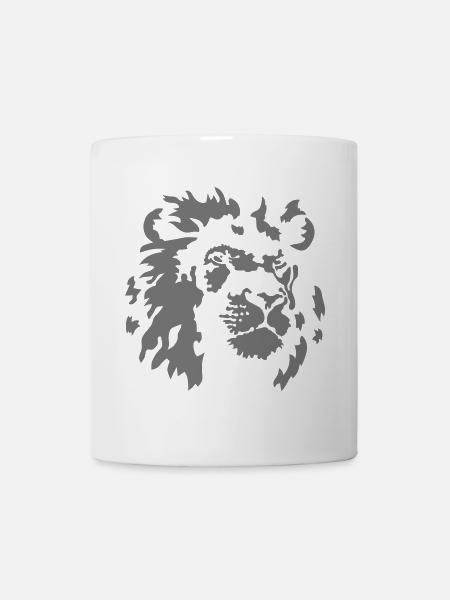 Löwe - Tasse - Weiß