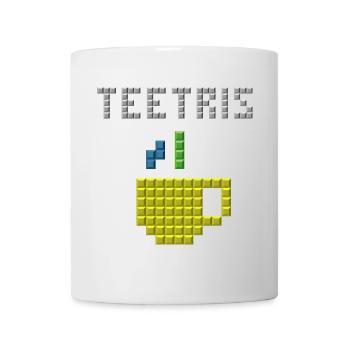 Gaming Teetris Pixel Retro Vintage Jeu Drôle - Mug blanc - blanc - Devant