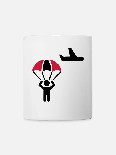 Fallschirmspringer - Tasse - Weiß