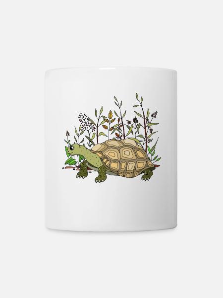tortue - Mug blanc - blanc