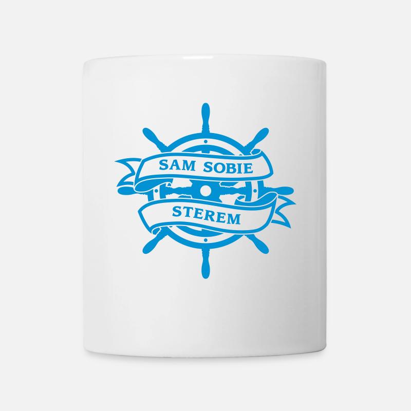 I am a helm master, a sailor, a ship - Mug - white