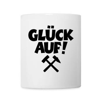Glück auf mit Schlägel und Eisen - Tasse - Weiß - Vorne