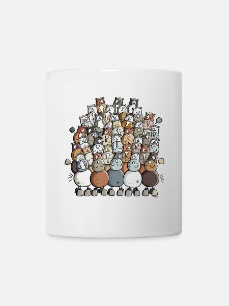 Coloré Tas De Chevaux - Cheval - Mug blanc - blanc