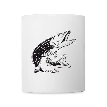 Fish - Pike - Fishing - Fishing - Fishermen - Mug - white - Front
