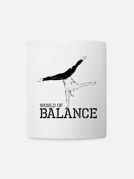 Équilibre des mains Gymnastique Gymnastique Sport Athlète - Mug blanc - blanc