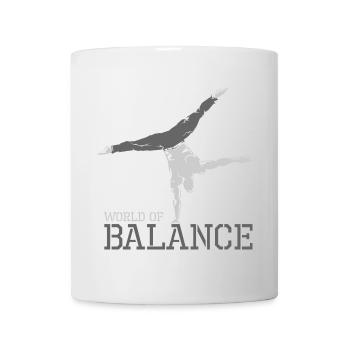 Handstand Hand Balance Training Sport Arm Symbol - Mug blanc - blanc - Devant