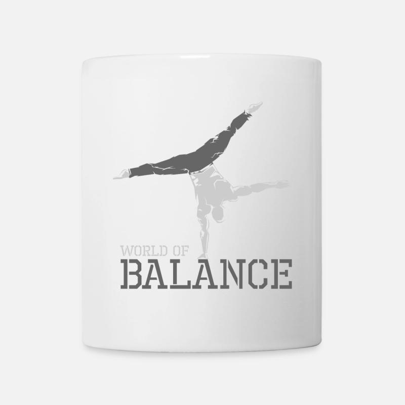Handstand Hand Balance Training Sport Arm Symbol - Mug - white