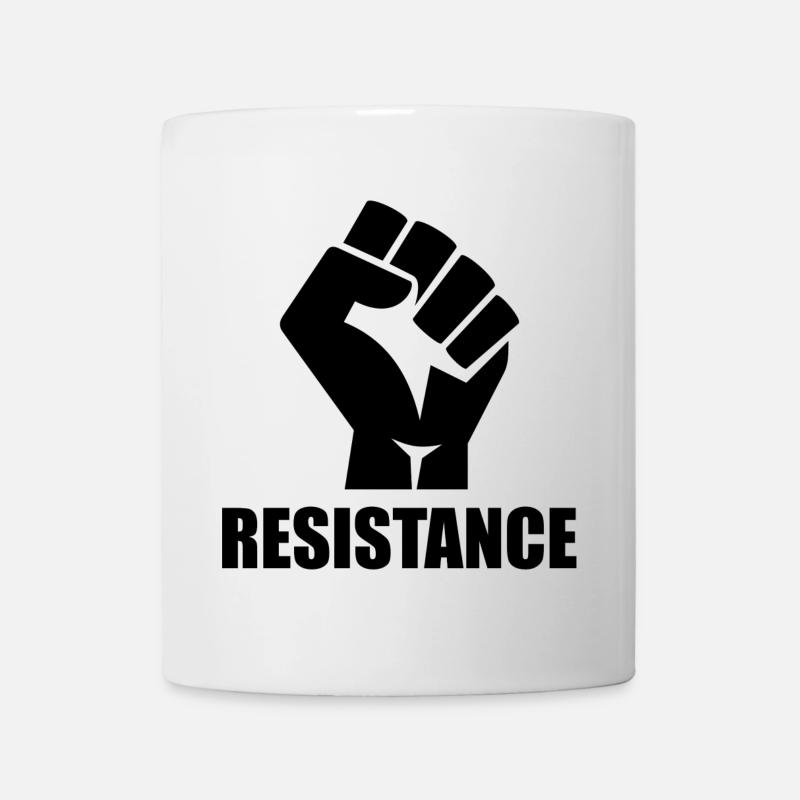 Widerstand / Resistance (schwarz / black) - Tasse - Weiß