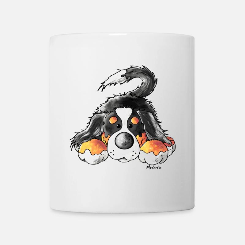 Niedlicher Berner Sennenhund - Hund - Tasse - Weiß