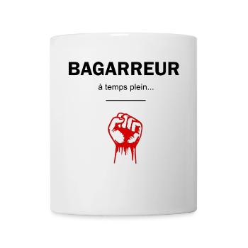 Bagarreur a temps plein - Mug blanc - blanc - Devant