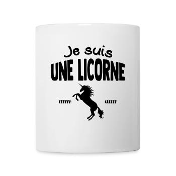 Je suis une licorne - Mug blanc - blanc - Devant