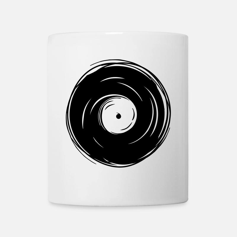 dj record - Tasse - Weiß