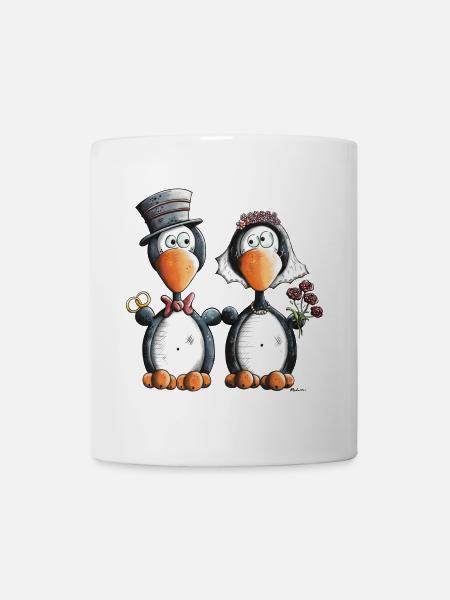 Pingouin Mariage - Mug blanc - blanc
