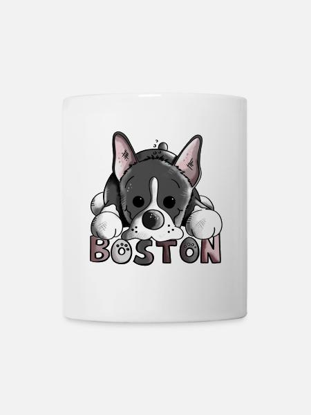 Drôle Boston Terrier - Mug blanc - blanc