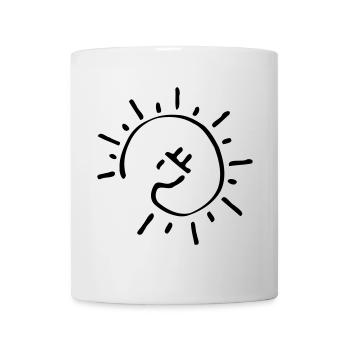 cable solaire Électromobilité Énergie durable - Mug blanc - blanc - Devant