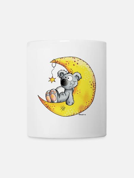Koala im Mond - Tasse - Weiß