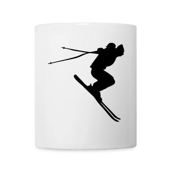 ski - skiing, skier - Mug blanc - blanc - Devant