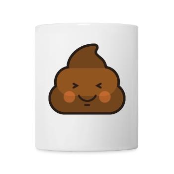 Garbage Emoji Happy Smile Happy poop poop - Mug - white - Front