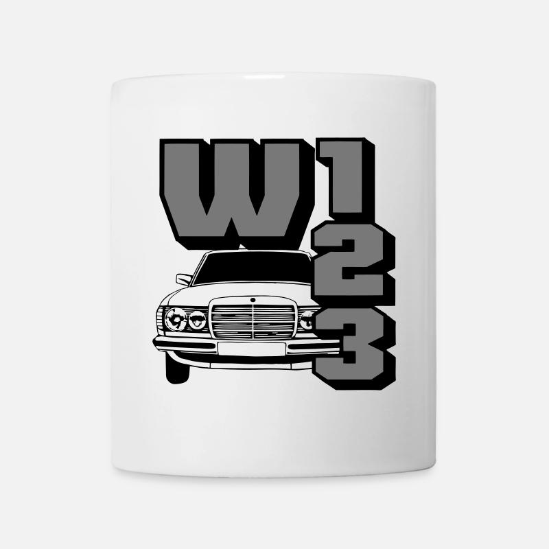 MB w123 , Youngtimer , Oldtimer , Kult Car (25) - Tasse - Weiß