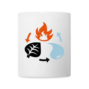 Fire, Water, Plant Elements - Mug - white - Front