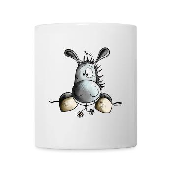 Mignon Âne - Mug blanc - blanc - Devant
