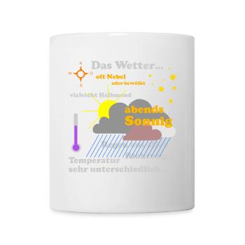 La mappa meteo - Tazza - bianco - Fronte