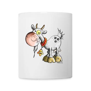 Süße Ziege - Tasse - Weiß - Vorne