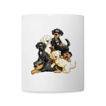 Hovawart dog heap cartoon dog gift - Mug - white - Front