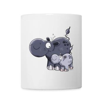 Hippo Family - Mug - white - Front