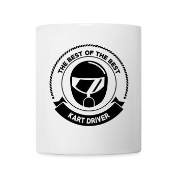 Go-Kart / Karting / Kart / Fahrer - Tasse - Weiß - Vorne