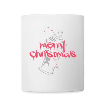 graffiti xmas weihnachten spray dose hip hop - Tasse - Weiß - Vorne